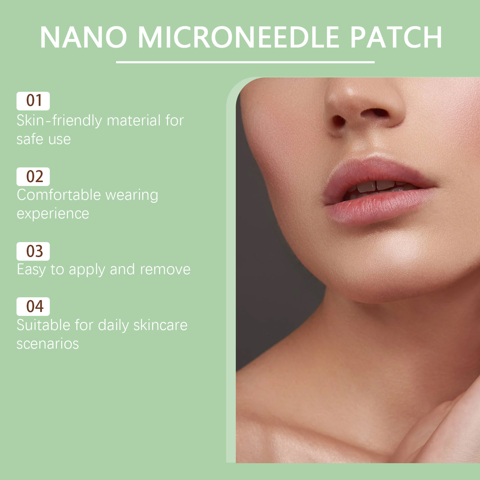 Skin Care Patch Gentle Comfortable Skin-Friendly Lightweight Breathable Show Skin Contour Daily Convenient Care Patch