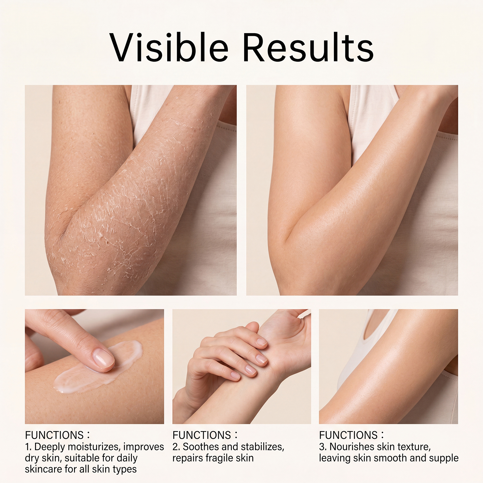 Botanical Skincare Ointment Mild Moisturizing Nourishing Body Skin Repair Coarse Skin Daily External Lotion