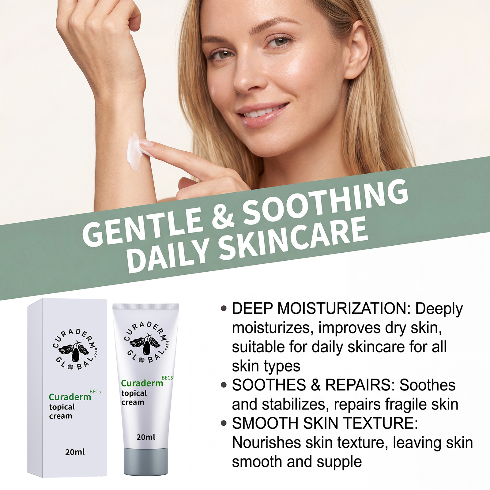 Botanical Skincare Ointment Mild Moisturizing Nourishing Body Skin Repair Coarse Skin Daily External Lotion