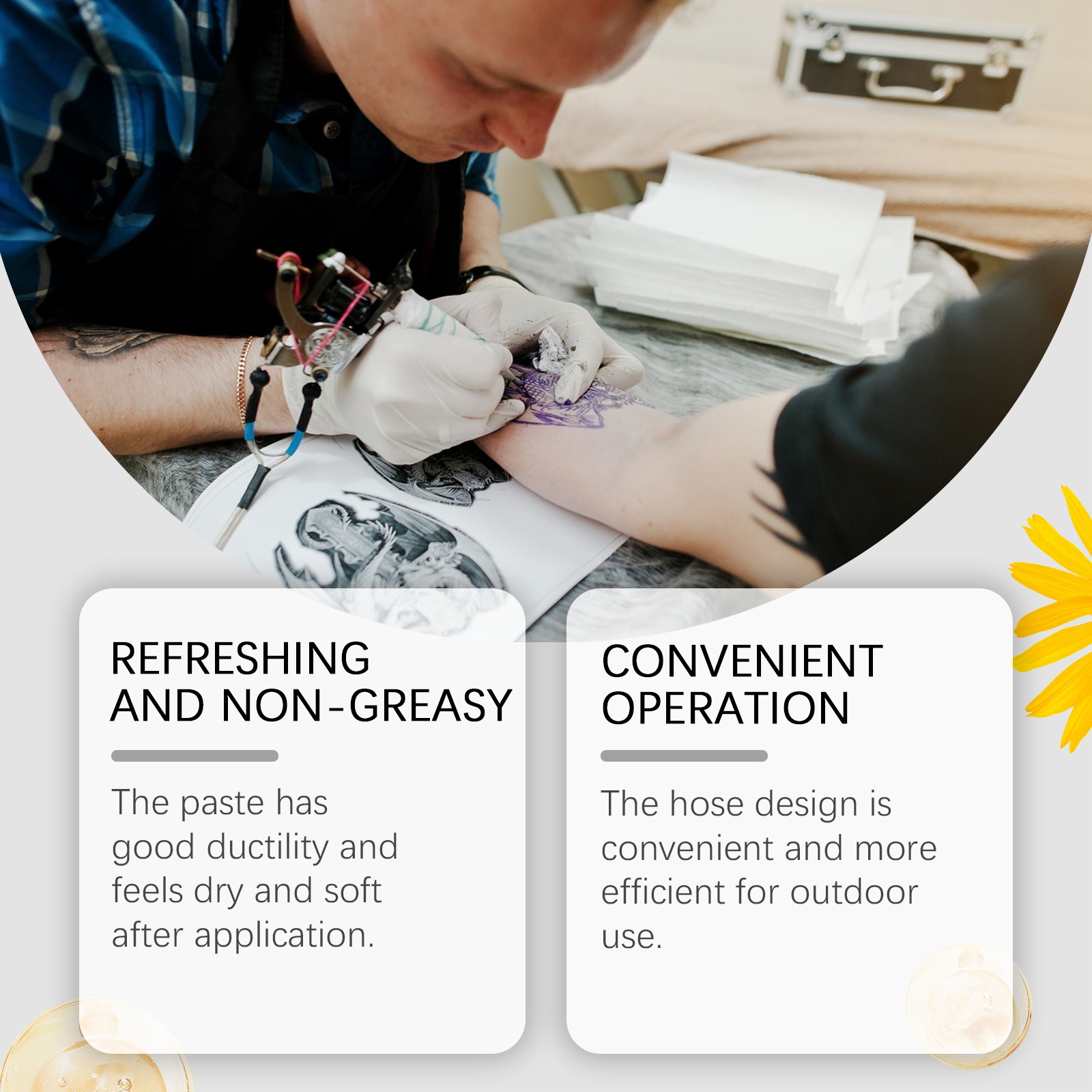 Tattoo Care Cream Hydrating Color Daily Moisturizing Nourishing Skin Tattoo Embroidery Mark