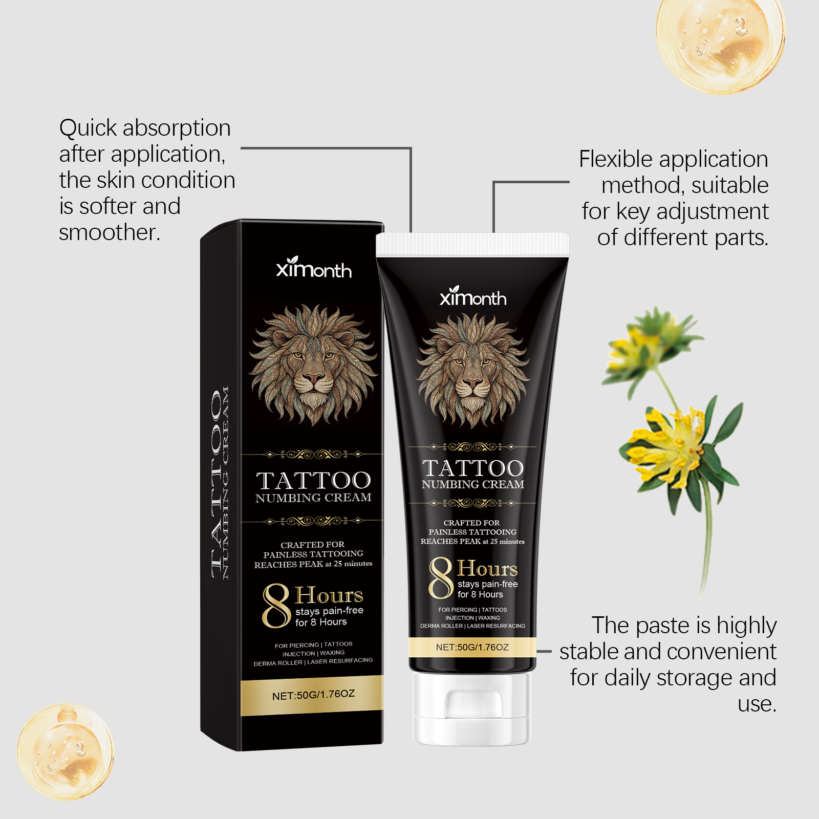 Tattoo Care Cream Hydrating Color Daily Moisturizing Nourishing Skin Tattoo Embroidery Mark
