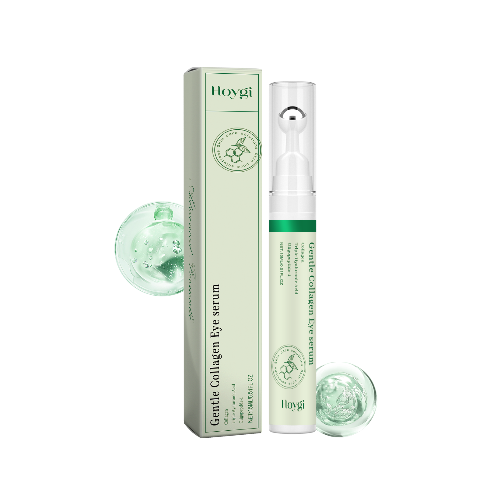 Collagen Eye Essence Moisturizing Repair Hydrating Eye Skin Brightening Firming Roller Ball Essence