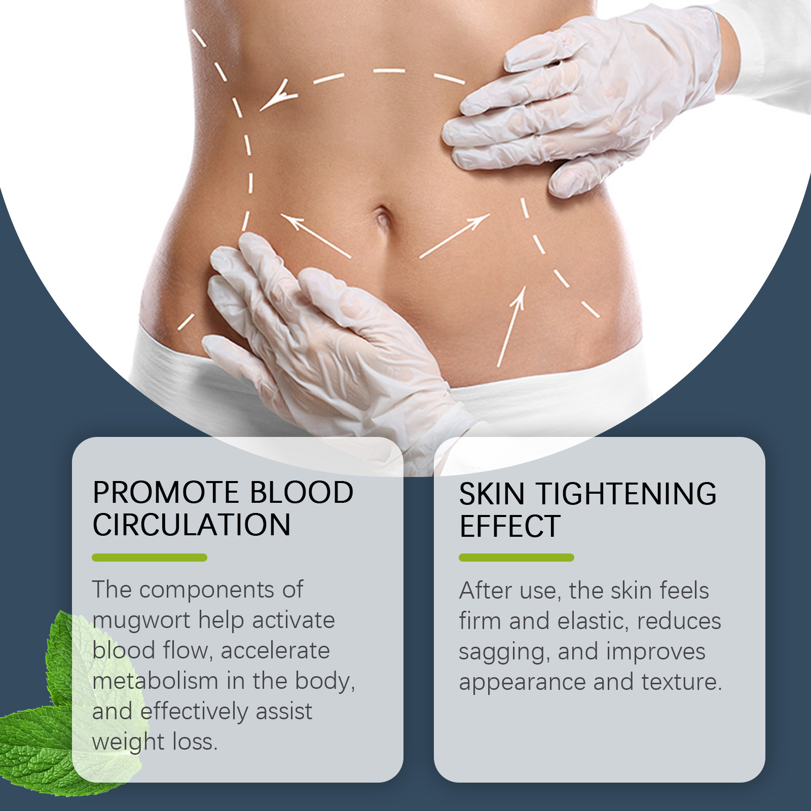 Body Firming Patch Shaping Abdomen Arm Skin Lazy Wear Slimming Herbal Extract For Body Contouring