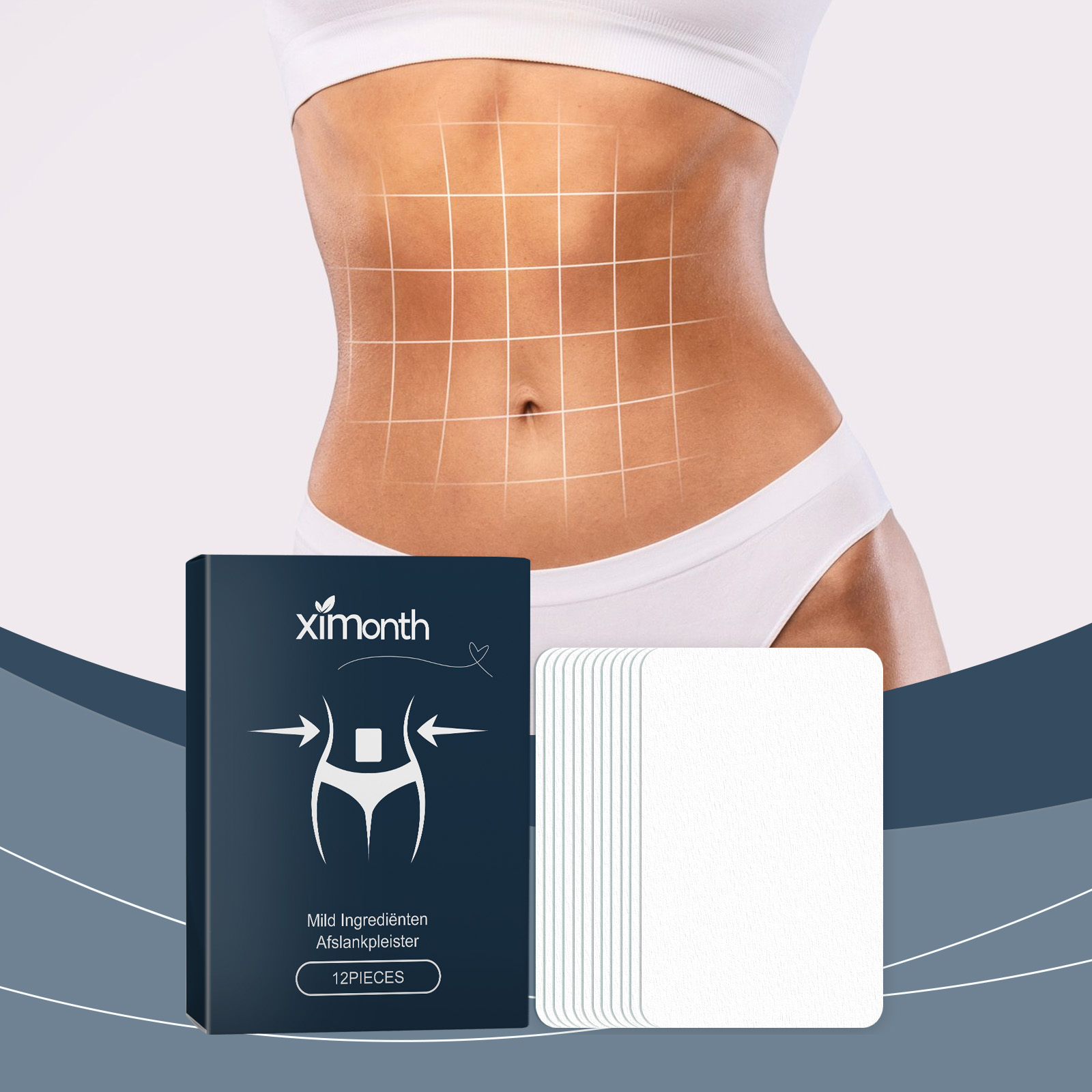 Body Firming Patch Shaping Abdomen Arm Skin Lazy Wear Slimming Herbal Extract For Body Contouring