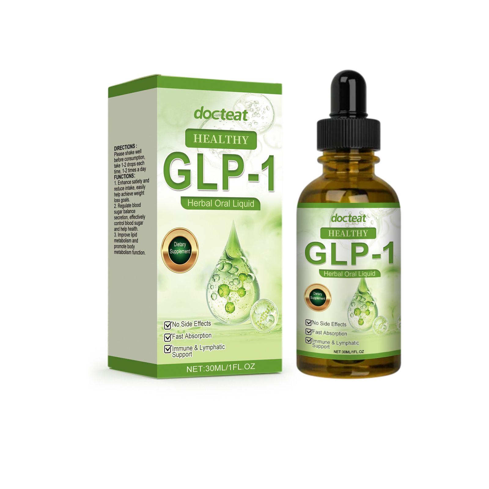 Herbal Body Care Drops Metabolism Support Dietary Supplement For Daily Wellness