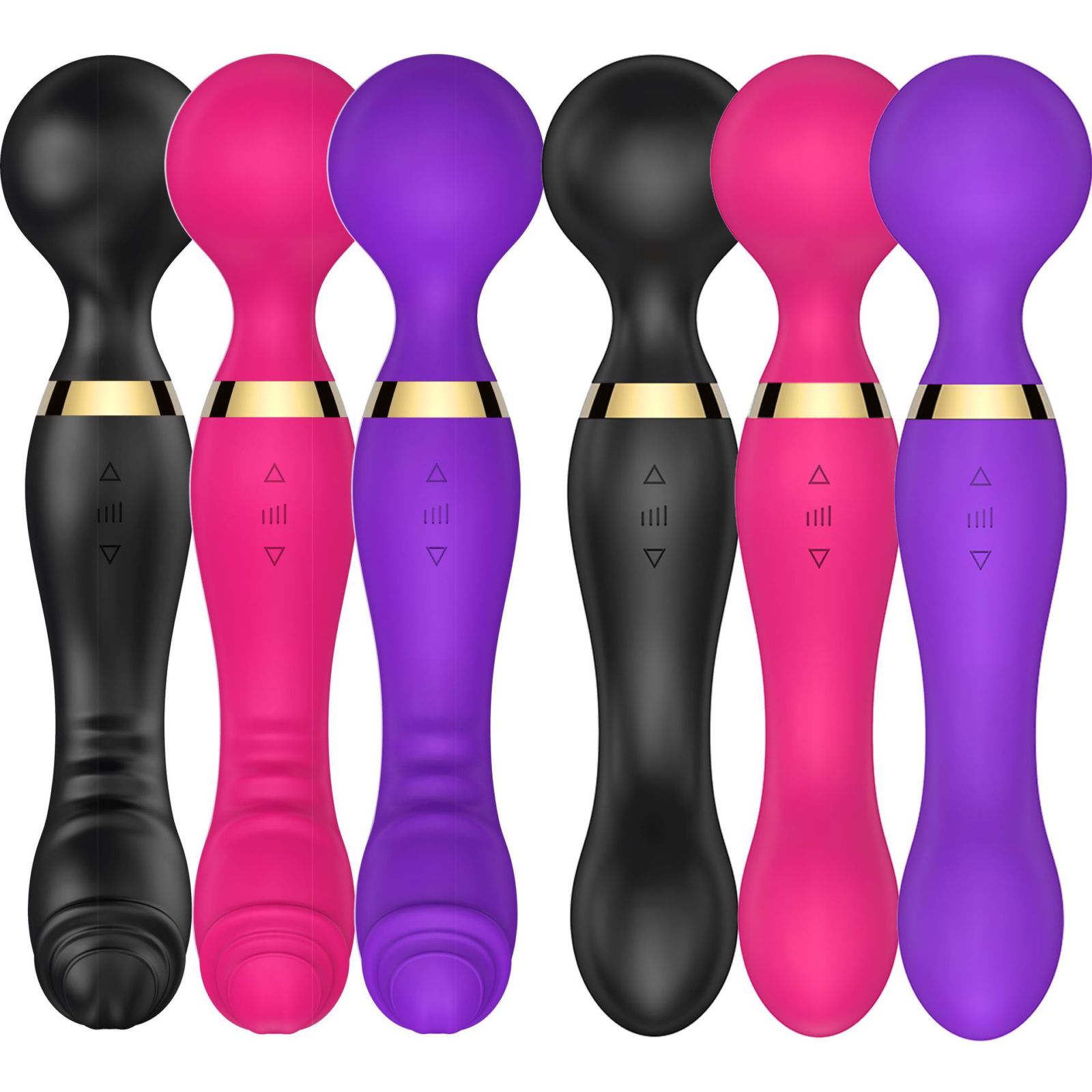 (Rose Red) AV Wand Vibrator for Women Instant Orgasm Adult Sex Toy G Spot Massage Wand 10 Frequency Female Double Head Dual Strong Vibration Masturbation