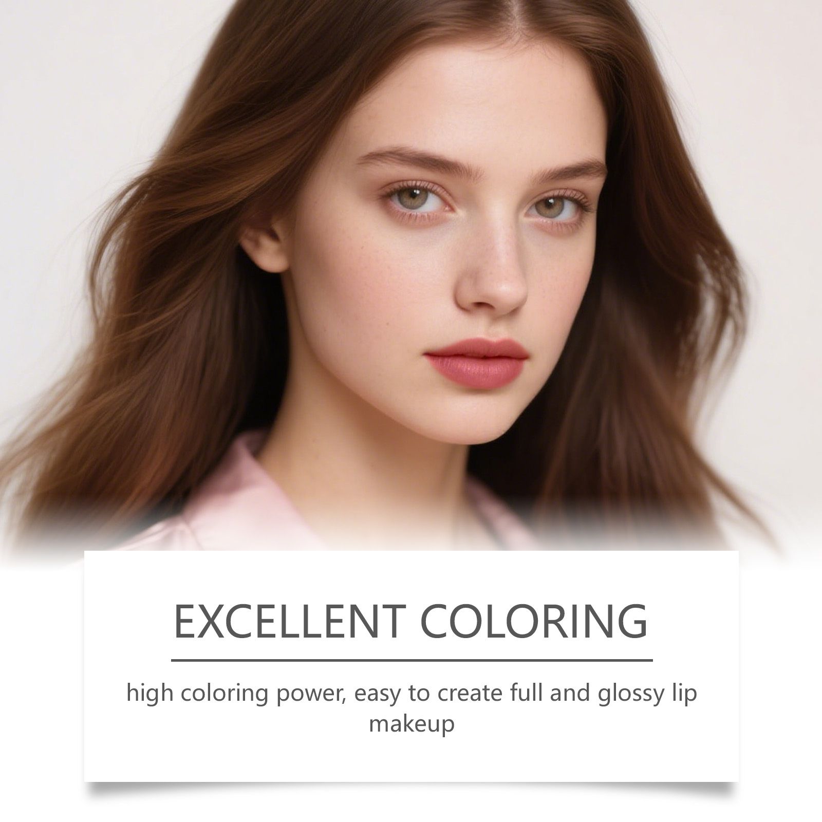 Rose Red Metallic Cream Lipstick Lightweight Moisturizing Shiny Finish For Daily Lip Makeup