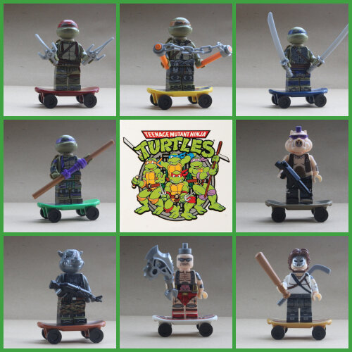 (Teenage Mutant Ninja Turtles) TV Movie Mini Figure Sets Horror Sci Fi Fits Lego