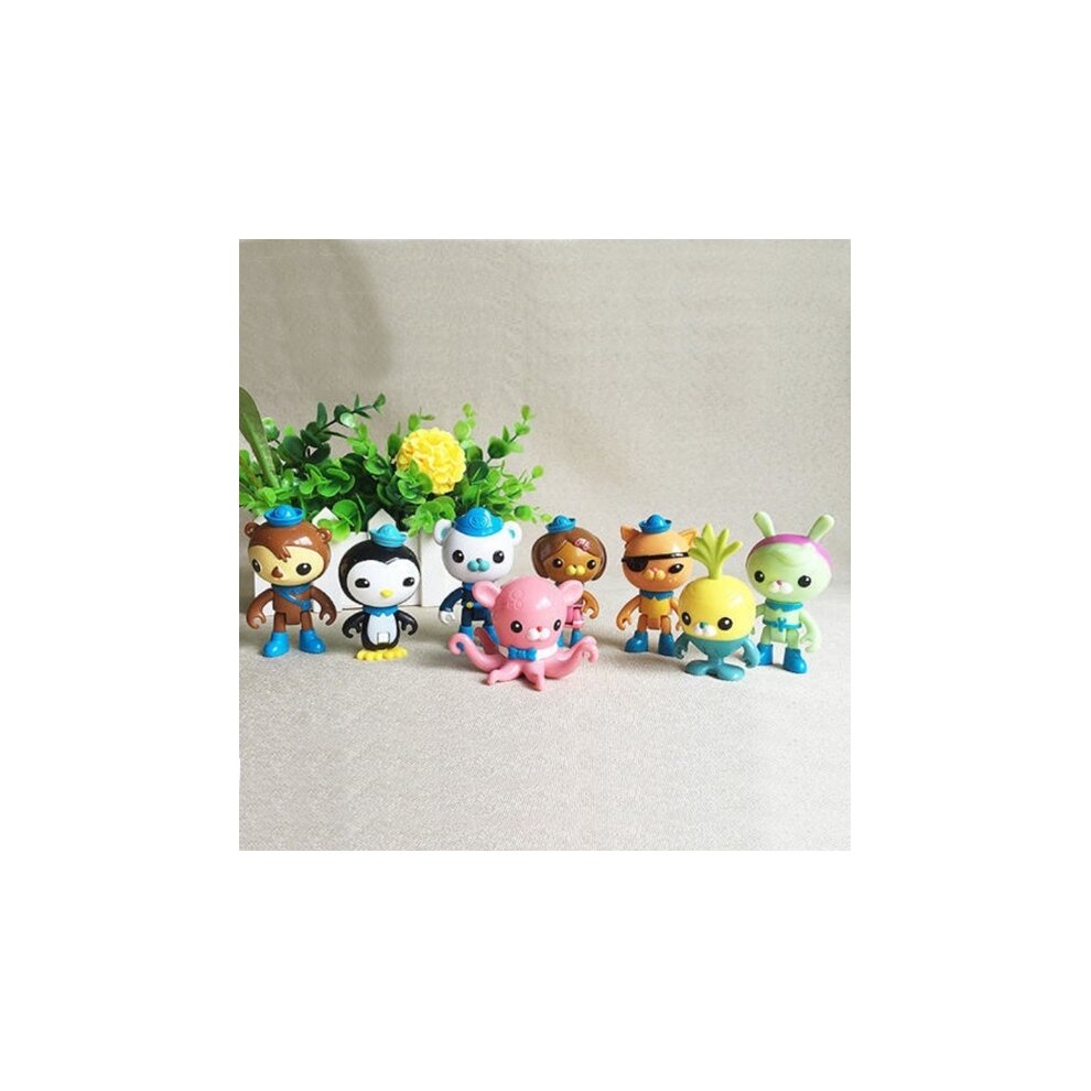 8pcs The Octonauts Action Figures Toys Captain Barnacles Medic Peso Kids Gifts
