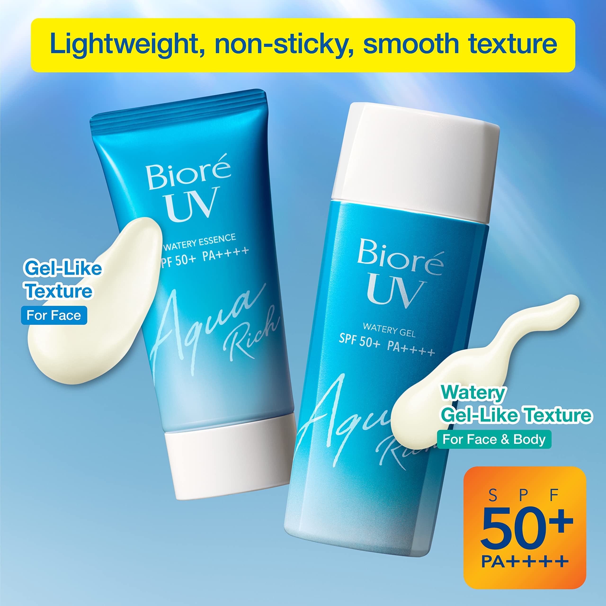 Biore Kao UV Aqua Rich Watery Essence SPF50 PA Sunblock Sunscreen Sun Cream UVA Protection