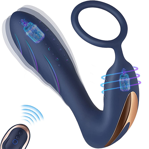 Vibrating Prostate Massager Anal G-spot Vibrator Adult Sex Toys Massager for Men Women and Couple Pleasure Cock Ring 10 Patterns Anal Plug Wearable Remote Control