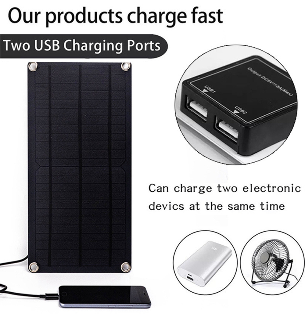 Makecool Solar Panel, 12V Monocrystalline Solar Panel Weatherproof Dual Fan EVA Array Solar Power System for Home, Sheds, Motorhomes, Rooftop, Caravan, Camper, Marine Boat and Off-grid