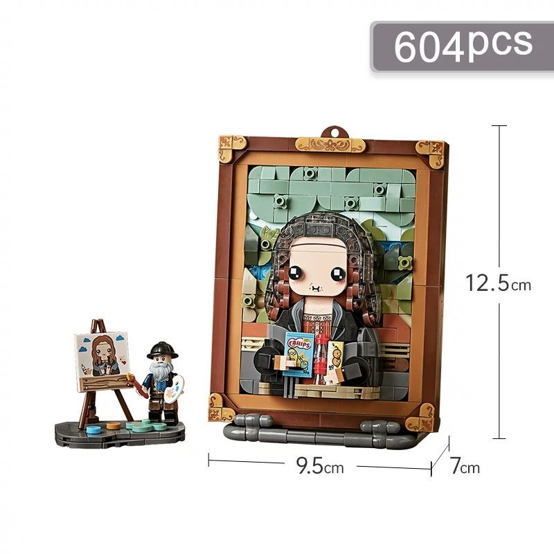 Cute Painting Home Decor Building Blocks Girls Photo Frame Toys for Children Gift