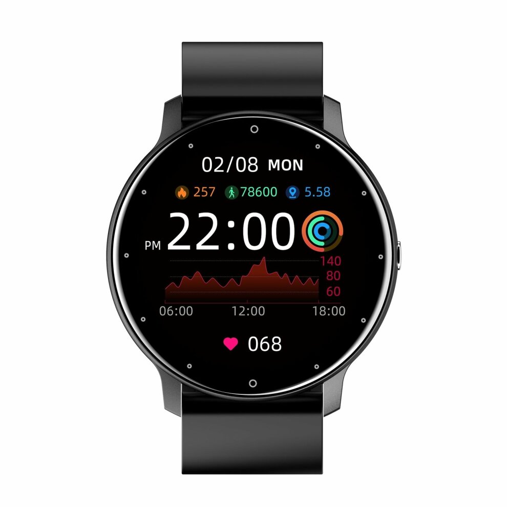 Black Bluetooth Smart Watch Fitness Tracker IP6 Gift
