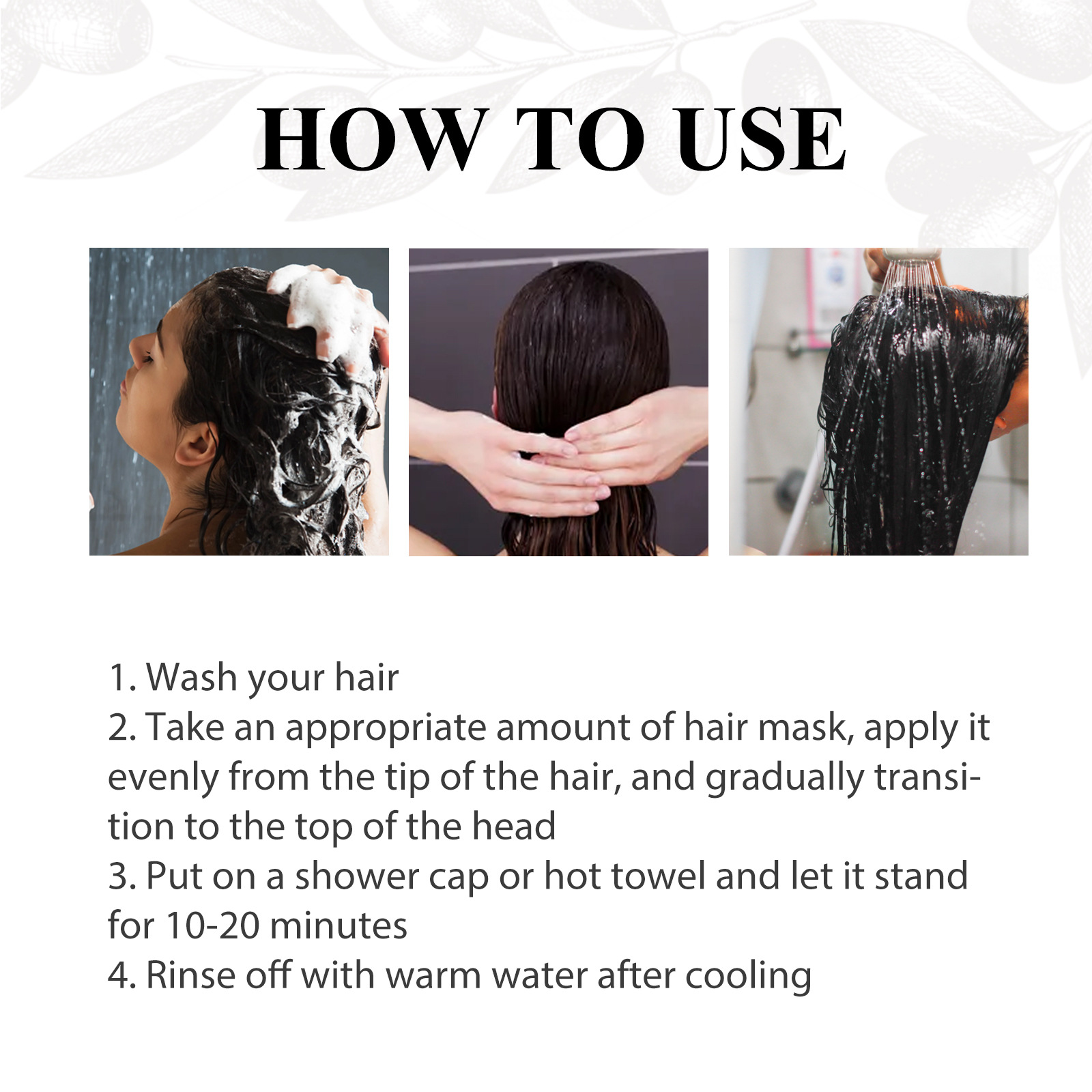 Hair Mask Smoothing Conditioner Mask Hydrating Deep Conditioning Improves Hair Dryness Nourishes Deep Repairs Dry and Smooth Hair Protects Hair 50ml