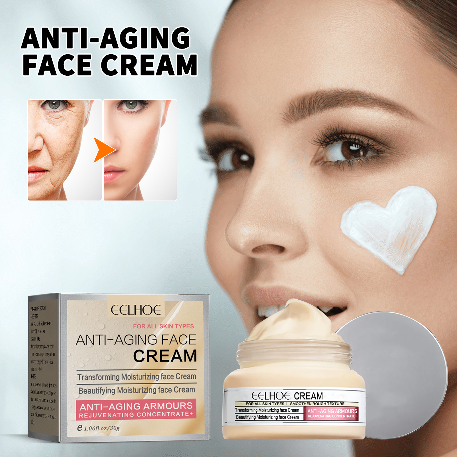 Anti Aging Face Cream Tightening Face Moisturizer Anti-wrinkle Hydrating Facial Firming Repair Night Skin Care