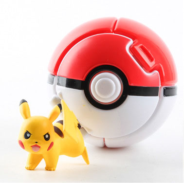 Pokemon Ball Pokeball Toy Pop-up Balls Set Bouncing Poke Ball Cartoon Pikachu Figures Mini Action Figure Dolls Kids Toys Gifts