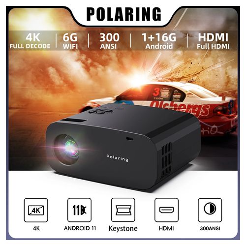 16G 1080P Projector Android Wifi BT Camera Home Proyector UK
