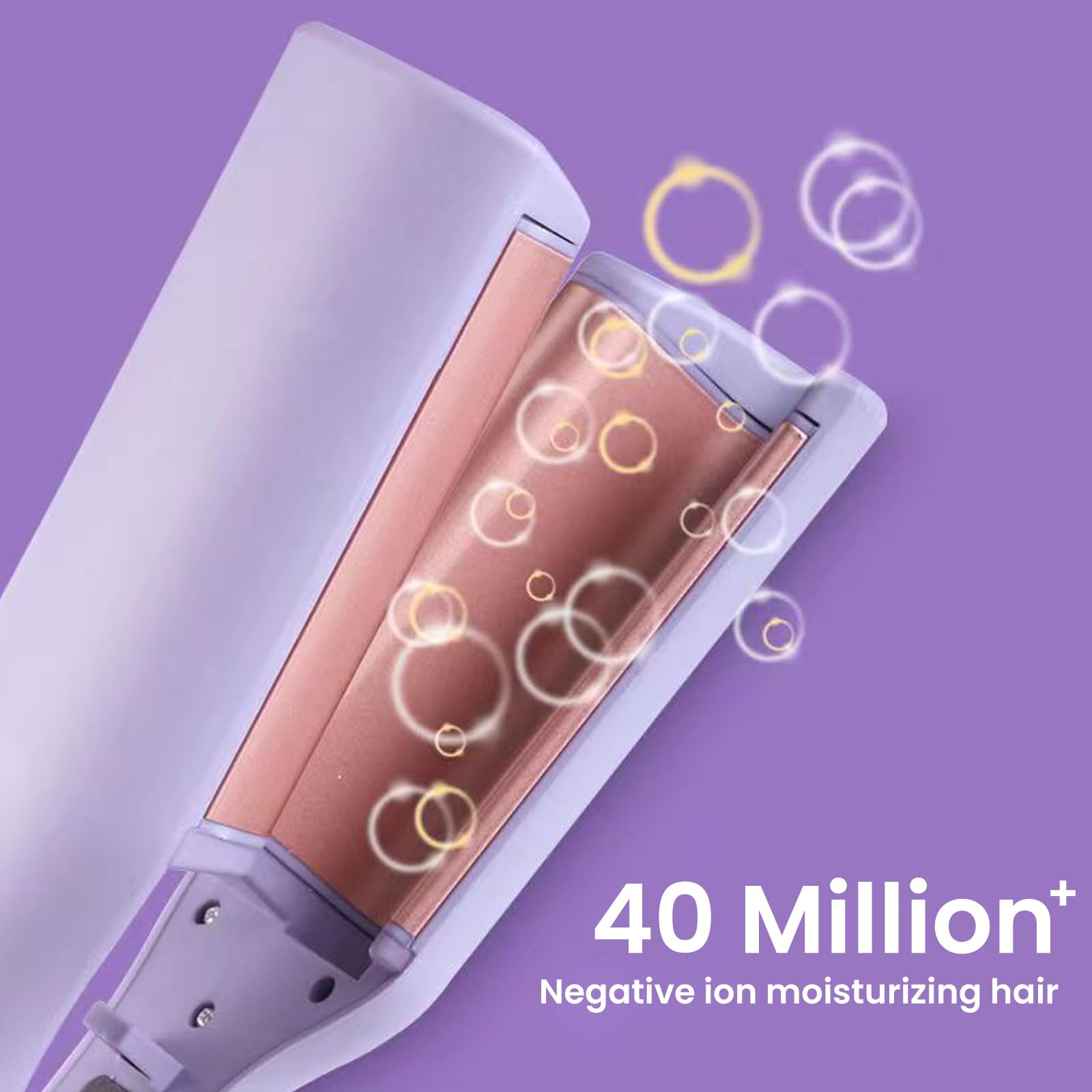 32mm French Egg Roll Curling Iron Water Ripple V-Shaped Hair Curler Big Wave Hair Curling Iron Wand