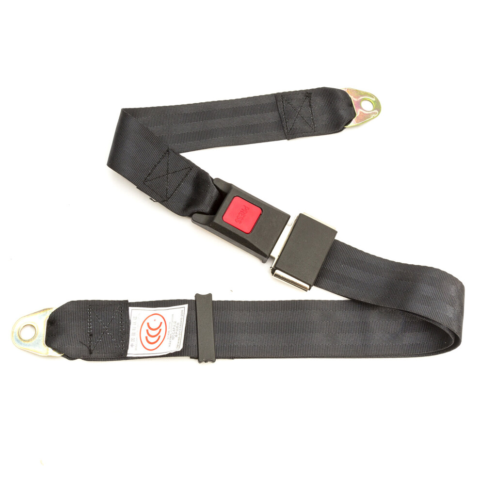 Adjustable Static Lap Seat Belt Universal 2 Point Safety Harness Strap Seatbelt