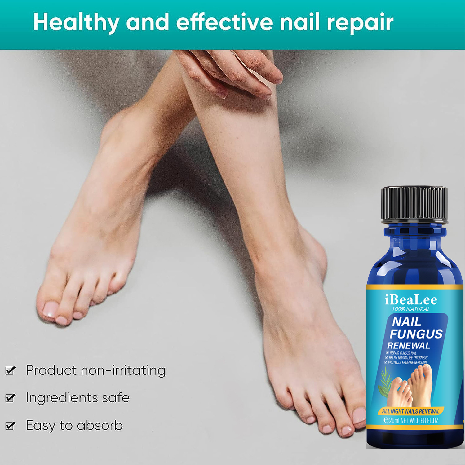 Toenail Fungus Treatment Nail Fungal Renewal Solution Nail Repair Liquid Nail Care 20ml