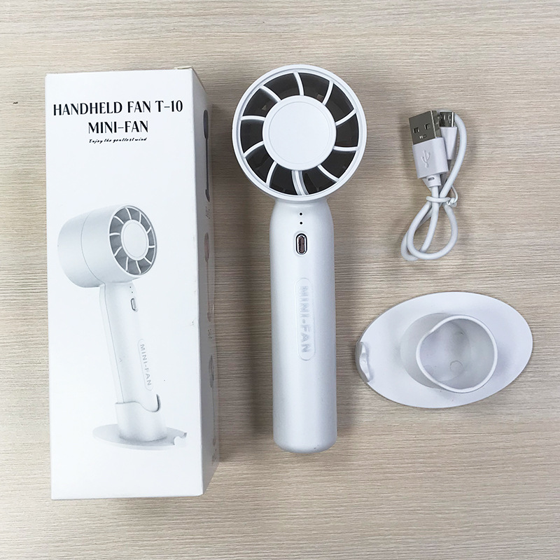 Portable 2 in 1 USB Mini Fan 3 Speed Handheld Desktop Rechargeable Small Cooler for Student Dorm Home Office Summer Gadget ﻿