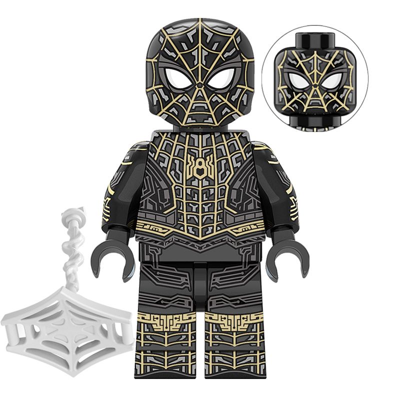 Spider Man Anime Mini Figure Green Goblin Mysterio Doctor Octopus Peripheral Plastic Assembling Building Blocks New Year Gifts Toys