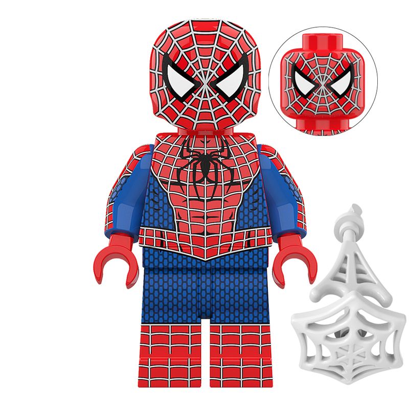 Spider Man Anime Mini Figure Green Goblin Mysterio Doctor Octopus Peripheral Plastic Assembling Building Blocks New Year Gifts Toys