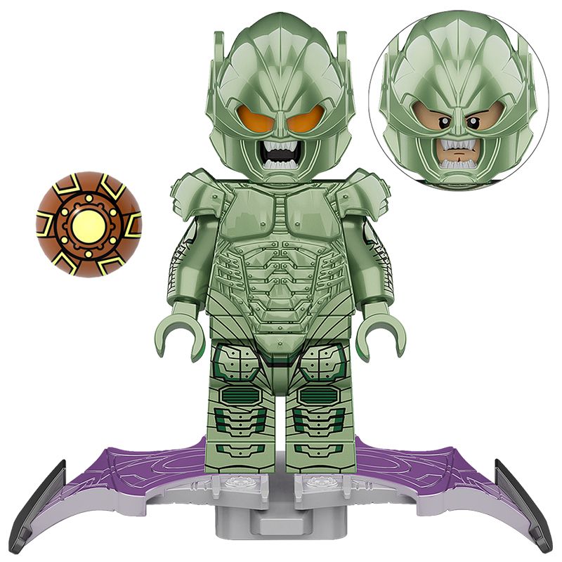 Spider Man Anime Mini Figure Green Goblin Mysterio Doctor Octopus Peripheral Plastic Assembling Building Blocks New Year Gifts Toys