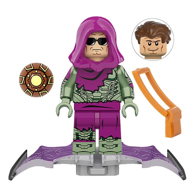 Spider Man Anime Mini Figure Green Goblin Mysterio Doctor Octopus Peripheral Plastic Assembling Building Blocks New Year Gifts Toys