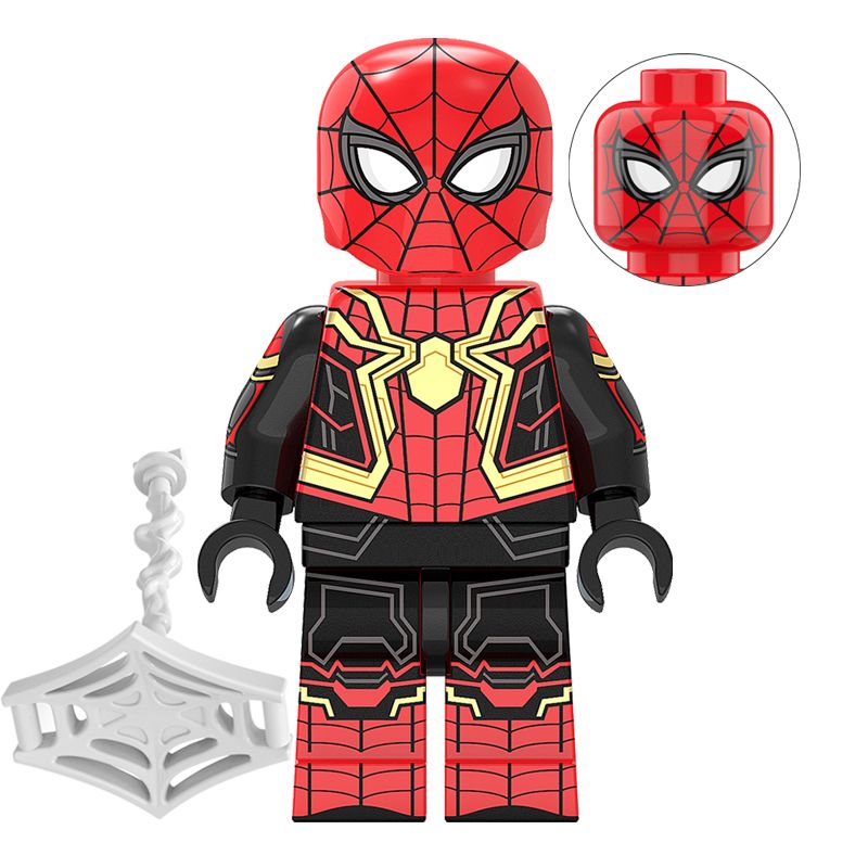 Spider Man Anime Mini Figure Green Goblin Mysterio Doctor Octopus Peripheral Plastic Assembling Building Blocks New Year Gifts Toys