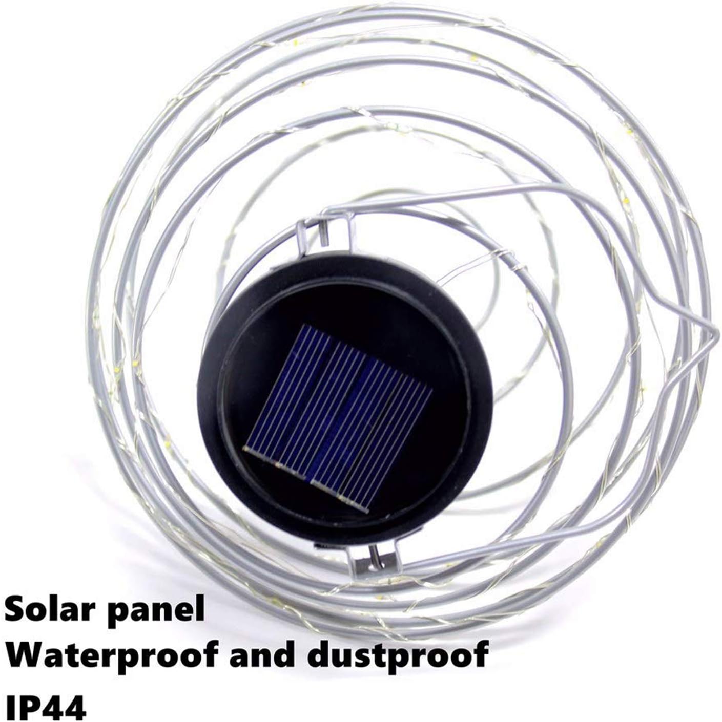  Solar LED Lanterns 4pcs Spiral Solar Garden Lights Waterproof Pendant Light for Outdoor Patio Porch