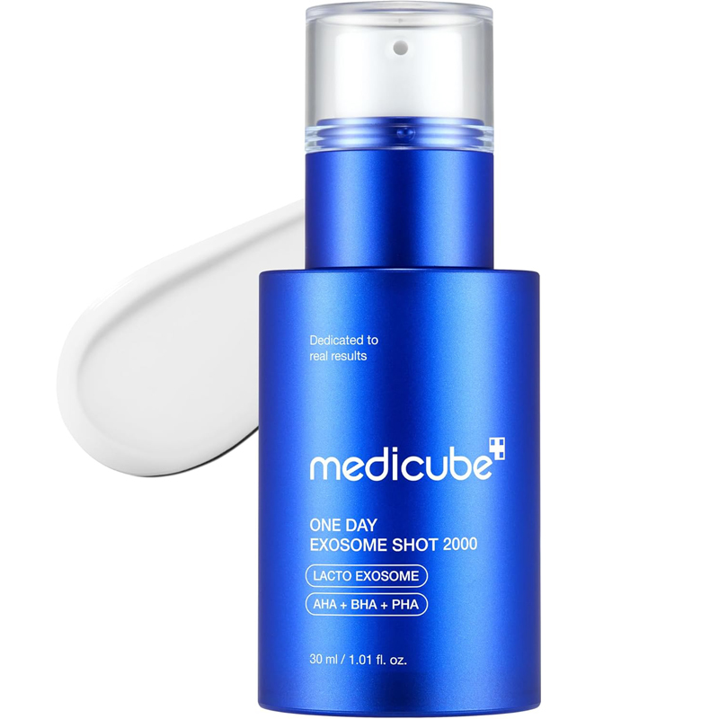 medicube Zero Exosome Shot 2000PPM Spicule Face Serum 30ml Liquid Skin Booster Serum Exosome AHA BHA PHA Pore Care Dead Skin Cells Skin Texture Korean Skin Care