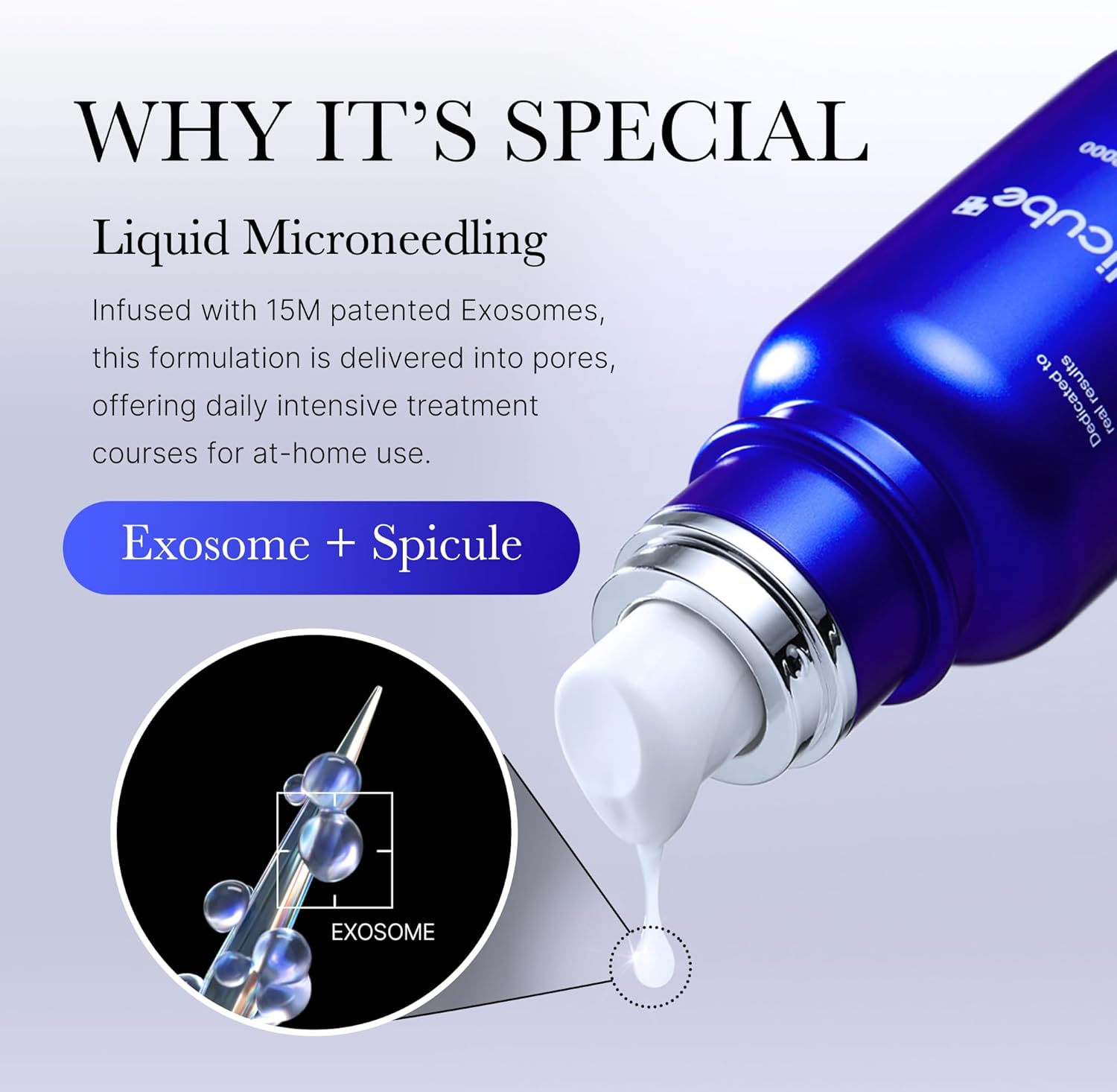 medicube Zero Exosome Shot 2000PPM Spicule Face Serum 30ml Liquid Skin Booster Serum Exosome AHA BHA PHA Pore Care Dead Skin Cells Skin Texture Korean Skin Care