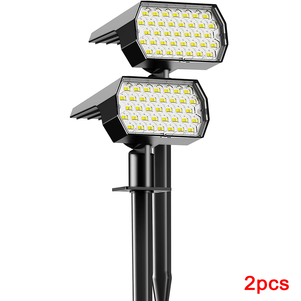   74 LED Solar Lawn Lights Outdoor with Light Senso 3 Color Temperature Lamp Decor for Garden Yard Solar Light