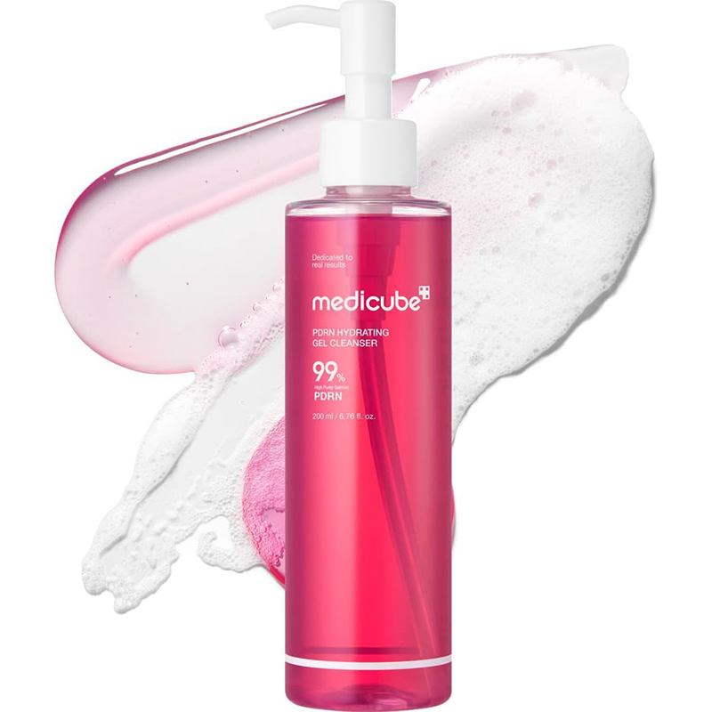 medicube PDRN Jelly to Foam Cleanser Hydrating Daily Face Wash All Skin Types PDRN Collagen Gentle Pore Care Radiant Balanced Looking Skin Korean Skincare 200ml