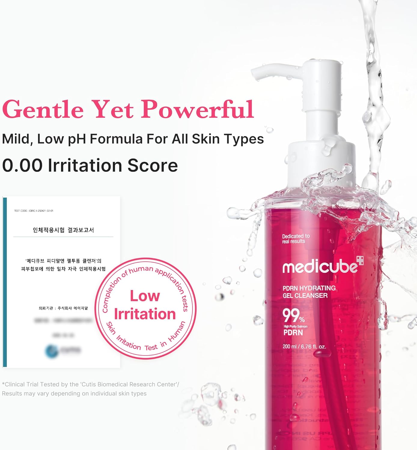medicube PDRN Jelly to Foam Cleanser Hydrating Daily Face Wash All Skin Types PDRN Collagen Gentle Pore Care Radiant Balanced Looking Skin Korean Skincare 200ml