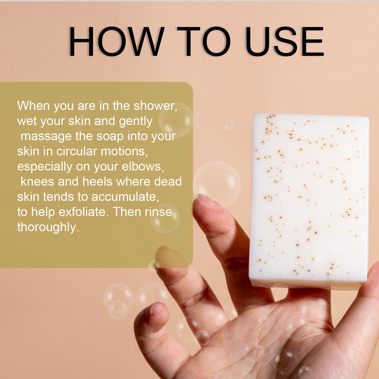 Exfoliating Body Soap Deep Cleansing Handmade Shower Bath Bar For Daily Skin Renewal And Smoothing