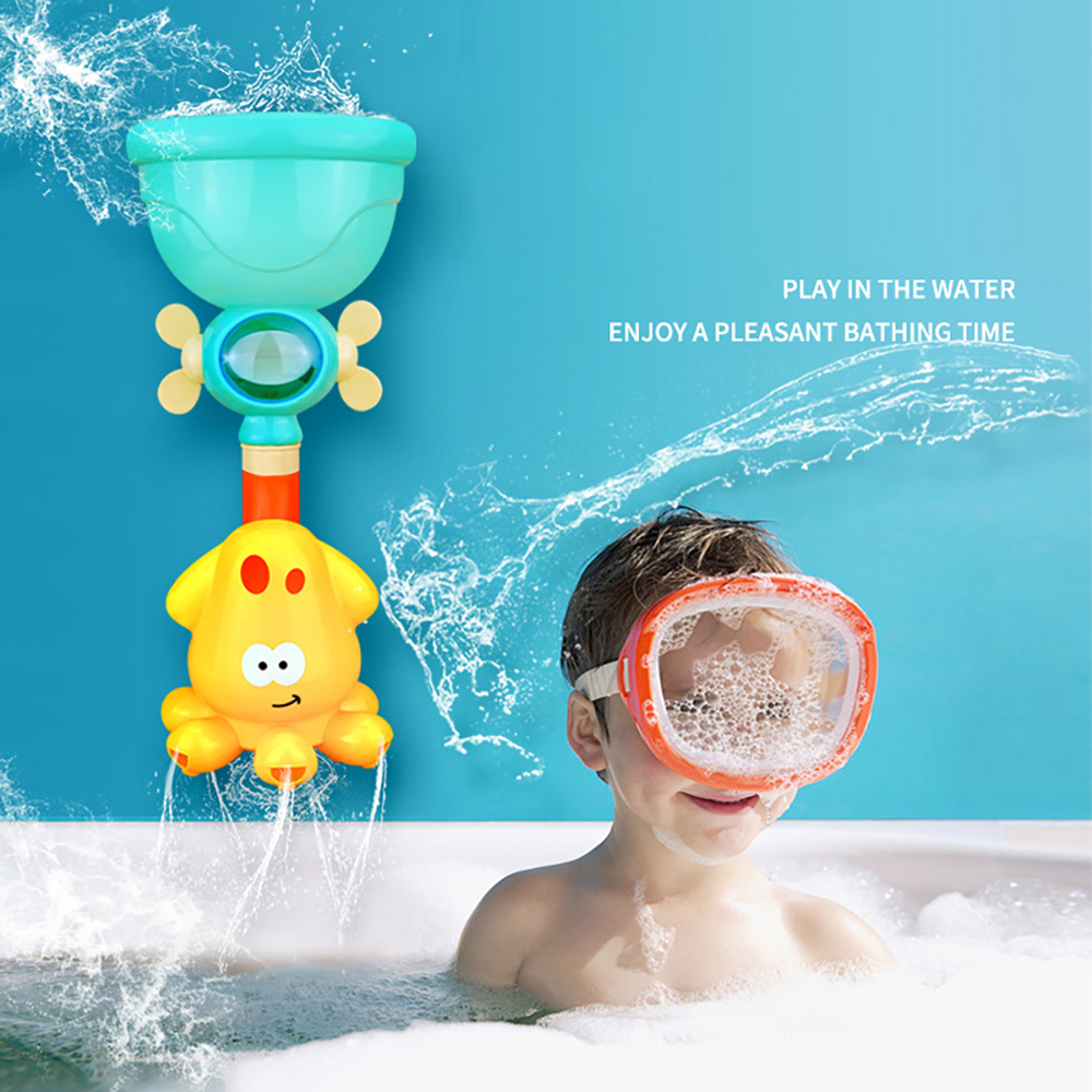 (3pcs without box) Baby Bath Toys Bathtub DIY Pipes Tubes Bath Time Water Game Spray Swimming Bathroom Toys for Toddlers Kids Gifts Birthday Gift