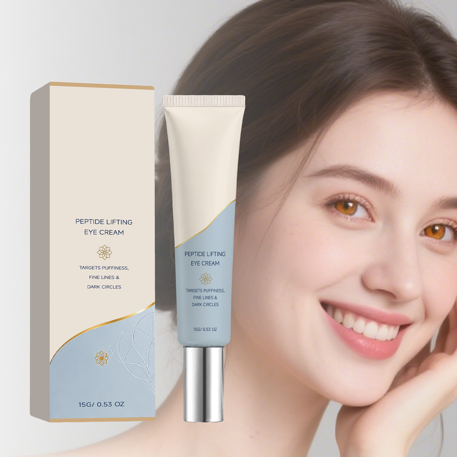 Eye Cream Mild Ingredients Light Texture Hydrating Soft Moisturizing Care Daily Massage Around Eye Skin Smear