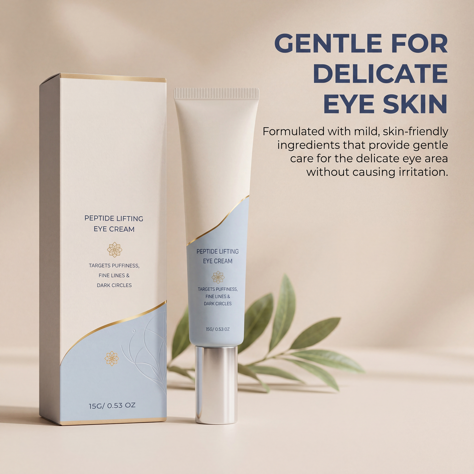 Eye Cream Mild Ingredients Light Texture Hydrating Soft Moisturizing Care Daily Massage Around Eye Skin Smear