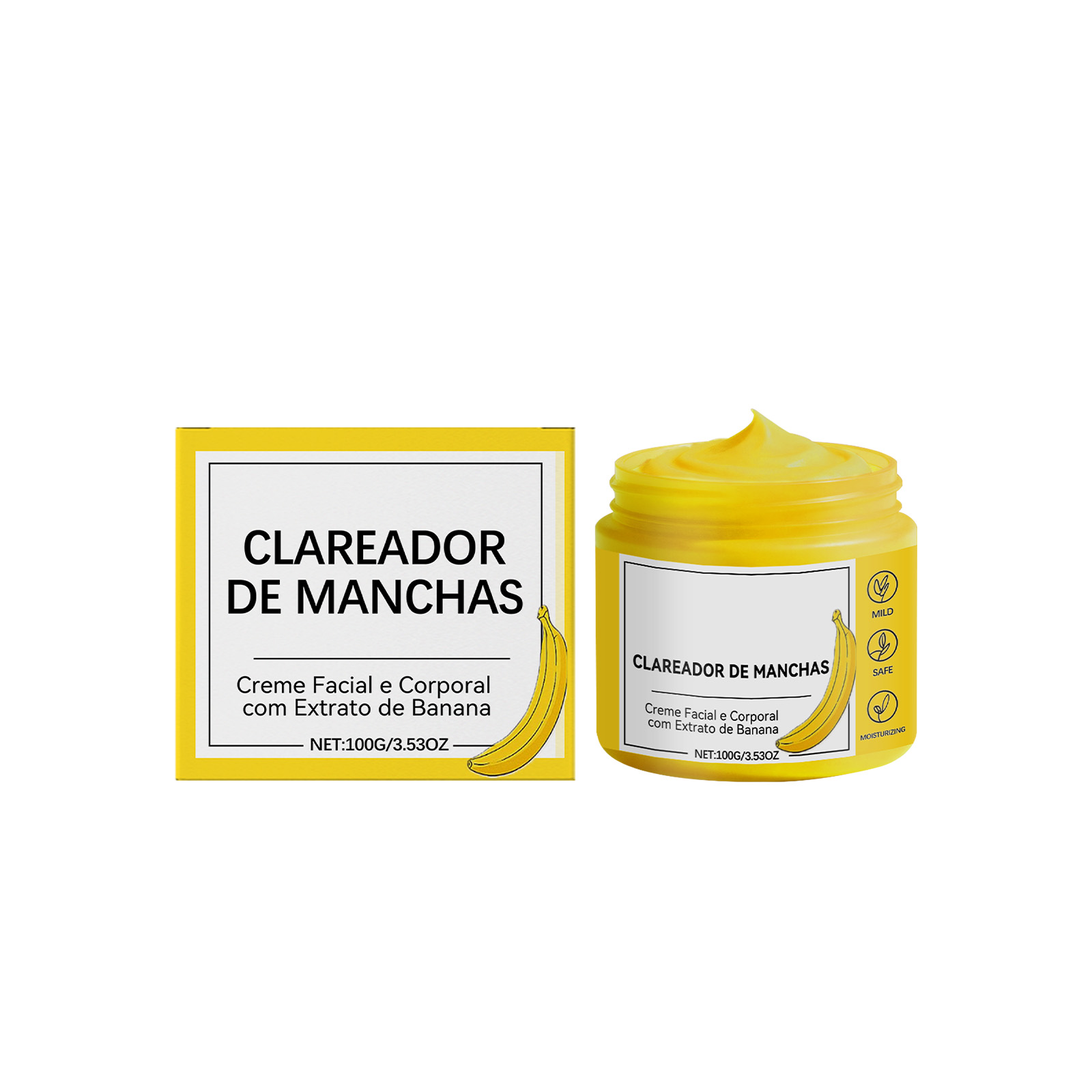 Banana Nourishing Moisturizing Cream Mild Ingredients Hydrate Moisturize Soft Smooth Whole Body Skin Daily Care Lotion