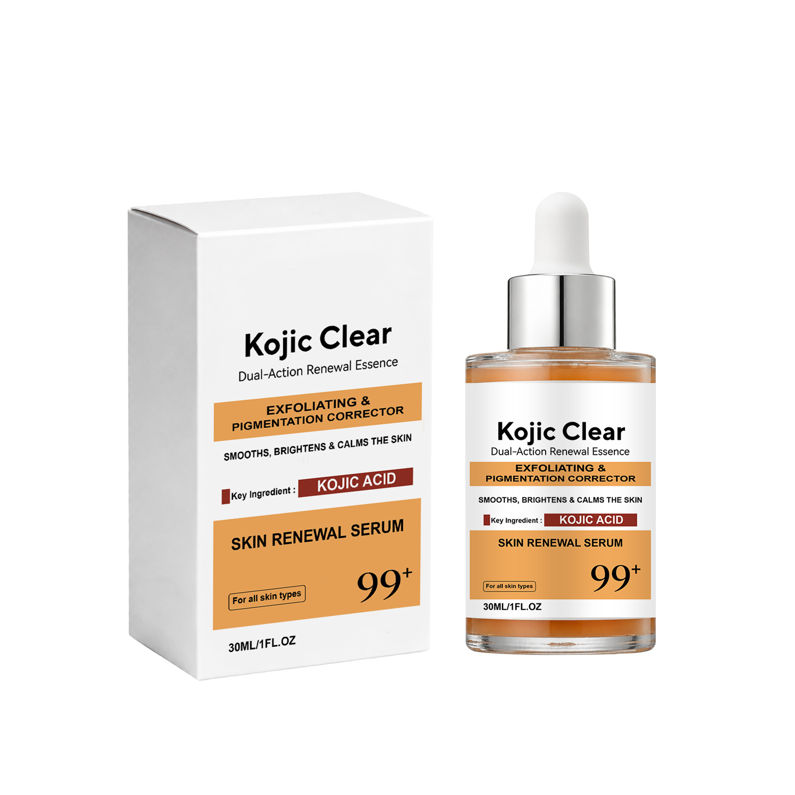 Kojic Brightening Essence Liquid Smooth Delicate Even Luminous Moisturizing Hydrating Nourishing Repair Facial Skin Daily Care