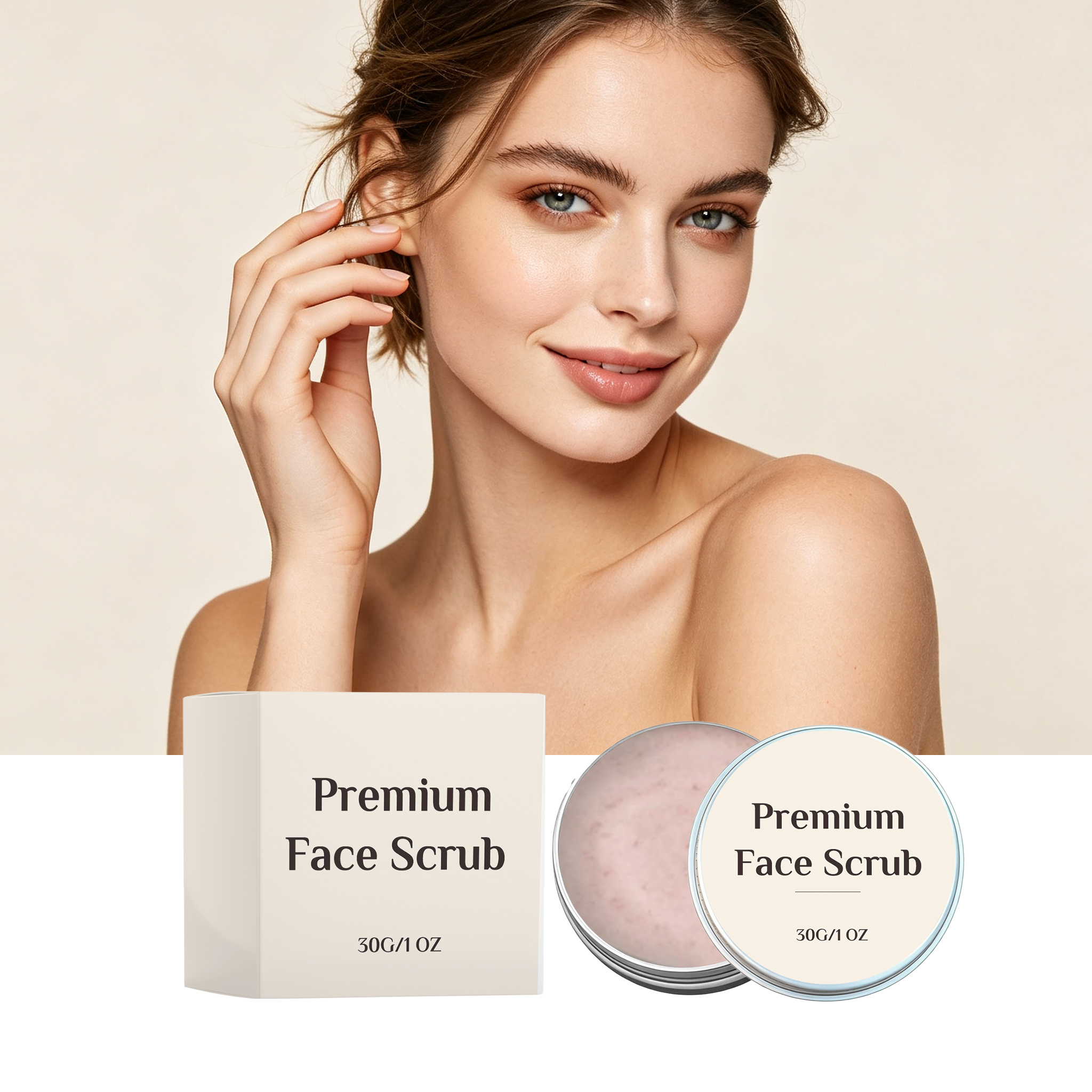 Facial Scrub Soft Moist Hydrate Care Refreshed Smooth Daily Clean Face Skin Cutin Pores