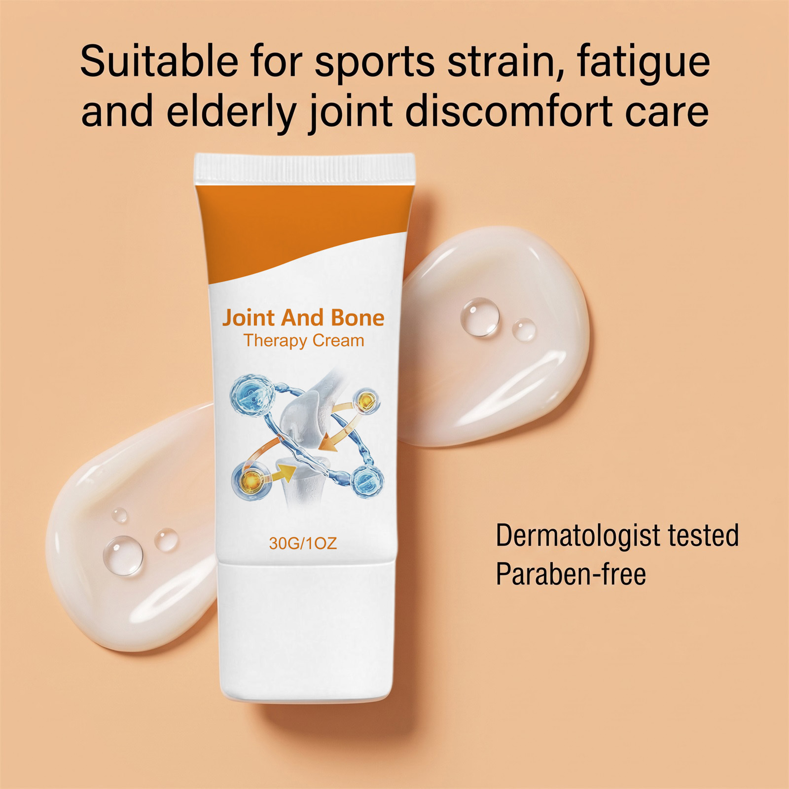 Joint Care Cream Mild Moisturizing For Body Joint Areas Post Workout Skin Surface Daily Care
