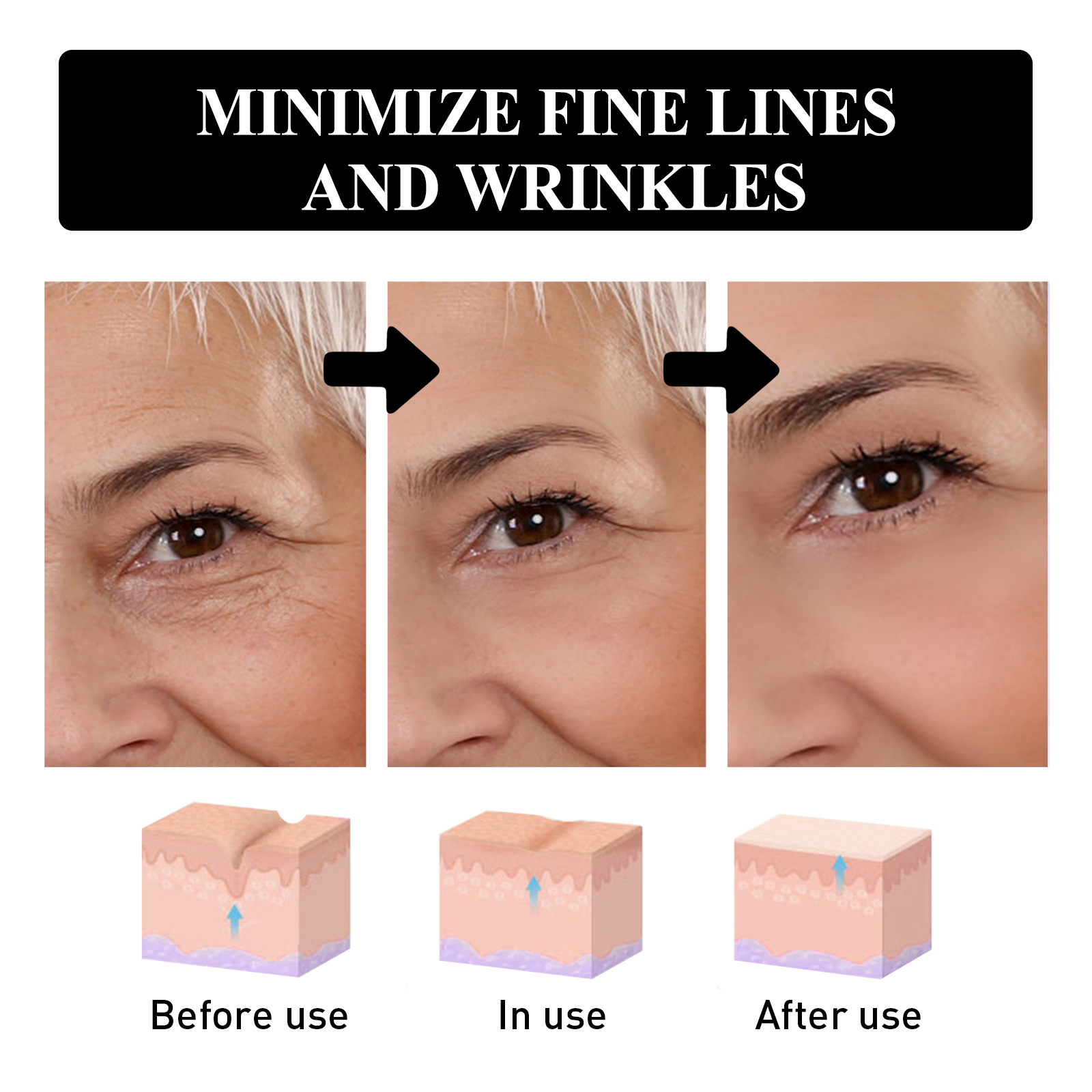 Eye Firming Cream Fades Fine Lines Moisturizes Nourishes Tightens Eye Skin Daily Massage Care