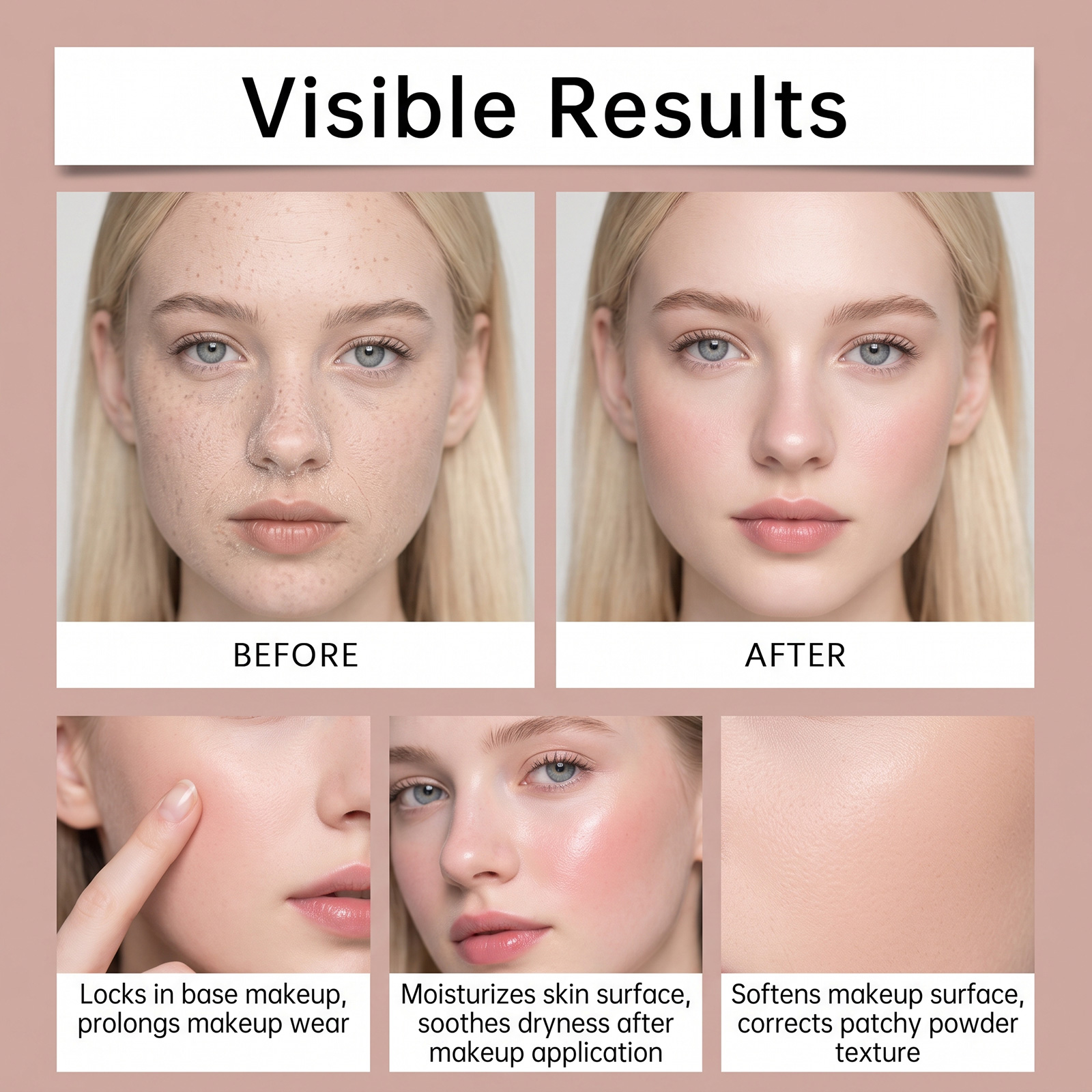 Moisturizing Setting Spray Hydrating Makeup Light Texture Comfort Longwear All Day Fresh Clear Skin State