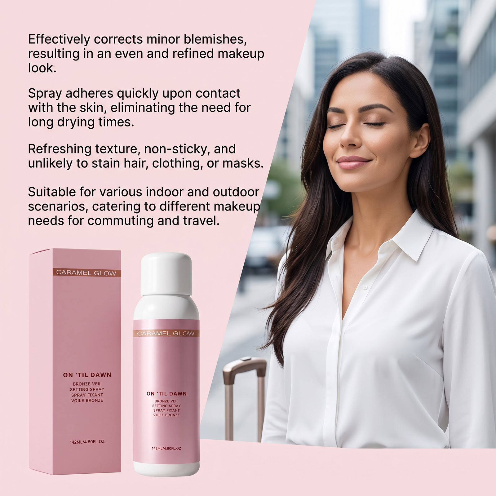 Moisturizing Setting Spray Hydrating Makeup Light Texture Comfort Longwear All Day Fresh Clear Skin State