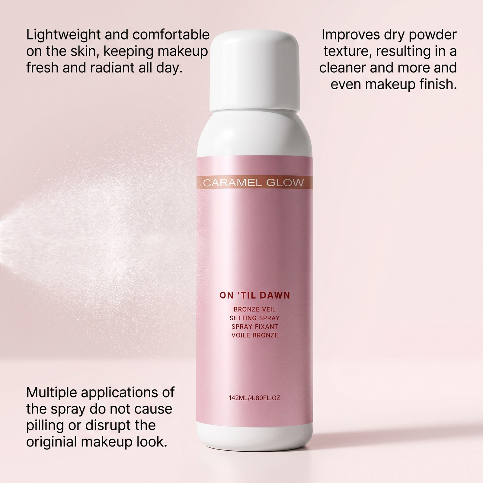 Moisturizing Setting Spray Hydrating Makeup Light Texture Comfort Longwear All Day Fresh Clear Skin State