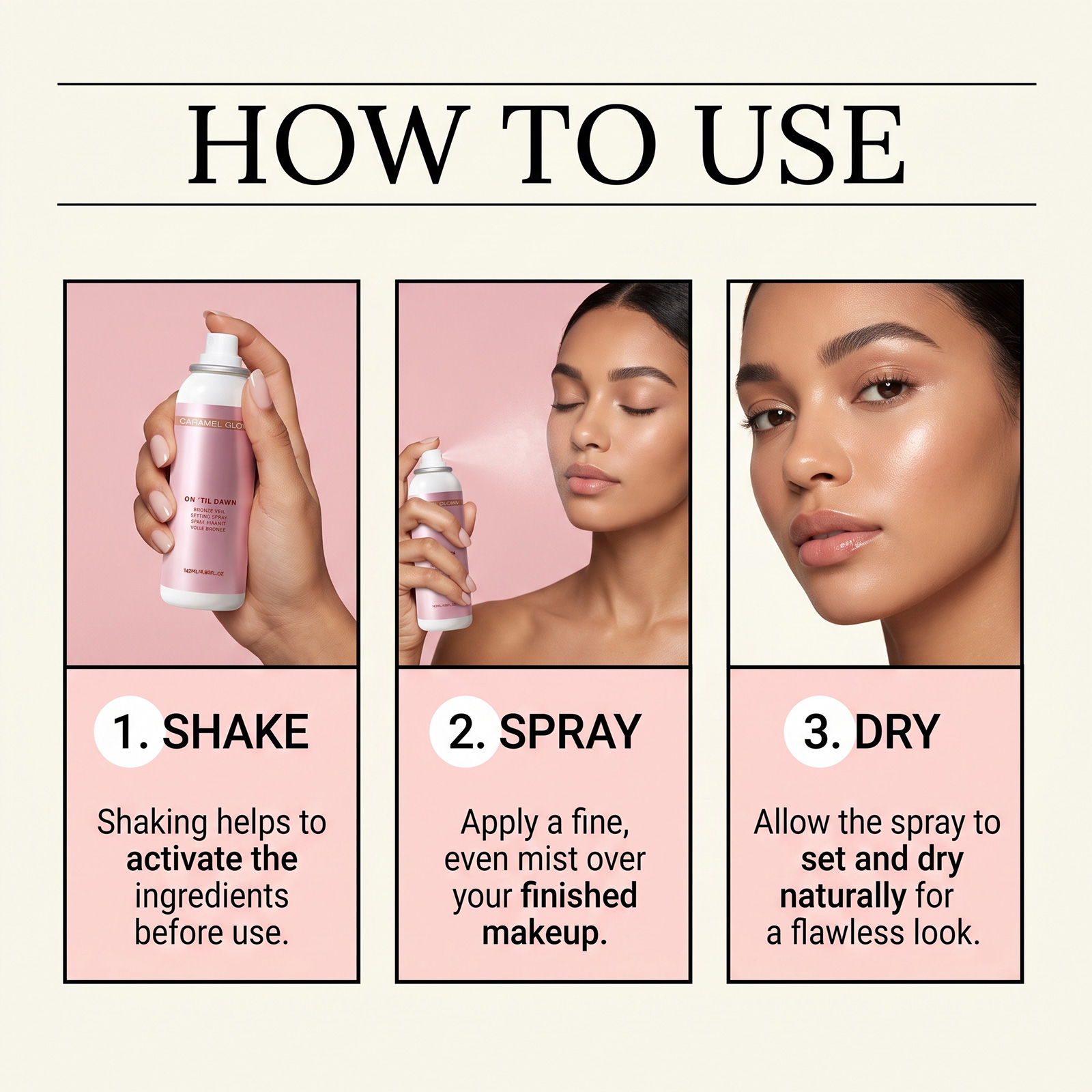 Moisturizing Setting Spray Hydrating Makeup Light Texture Comfort Longwear All Day Fresh Clear Skin State